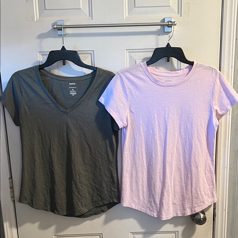 Bundle of 2 Sonoma Women’s Everyday Tees size medium